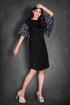 BLACK RUFFLE DRESS